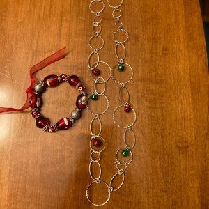 Christmas/Holiday Necklace and Bracelet